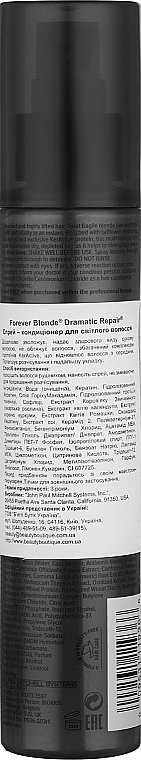 Спрей-кондиціонер відновлюючий- Paul Mitchell Blonde Forever Blonde™ Dramatic Repair™ — фото N2
