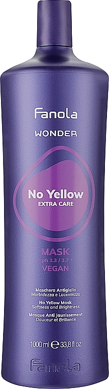Маска антижовта для волосся - Fanola Wonder No Yellow Extra Care Mask — фото N2