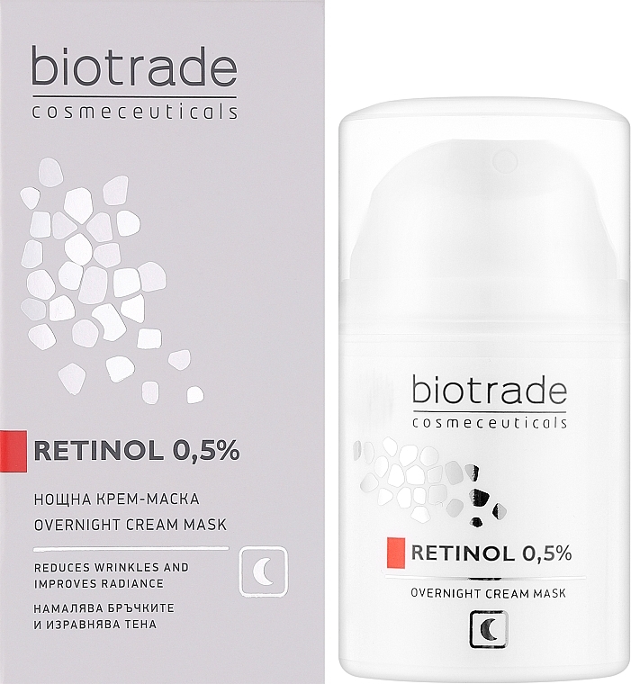 Нічна крем-маска з 0,5% ретинолом - Biotrade Retinol 0.5% Overnight Cream Mask — фото N2