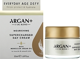 Крем дневной увлажняющий для лица "Морокканское аргановое масло" - Argan+ Moroccan Argan Oil Super Charged Day Cream — фото N2