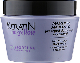 Парфумерія, косметика Антижовта маска для світлого волосся - Phytorelax Laboratories Keratin No-Yellow Hair Mask *