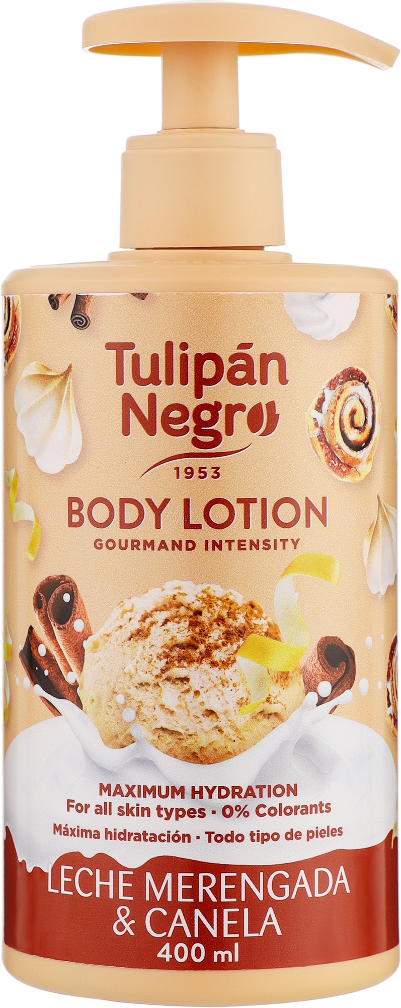 Лосьон для тела - Tulipan Negro Merengada Milk & Cinnamon Body Lotion — фото 400ml