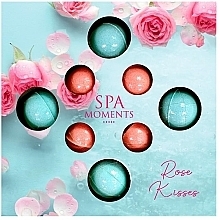 Набор бомбочек для ванны - Spa Monents Rose Kisses Set (bath/bomb/4x30g + bath/bomb/4x20g) — фото N1