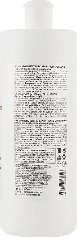 Шампунь-нейтрализатор после окрашивания рН 4.5 - Elea Professional Luxor Color Shampoo Neutralizer — фото N2