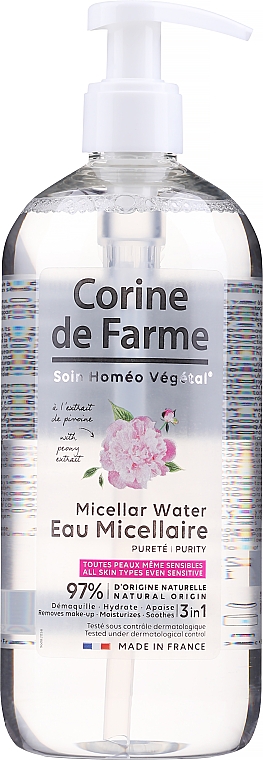 Міцелярна Вода - Corine de Farme Purity Micellar Water — фото N1