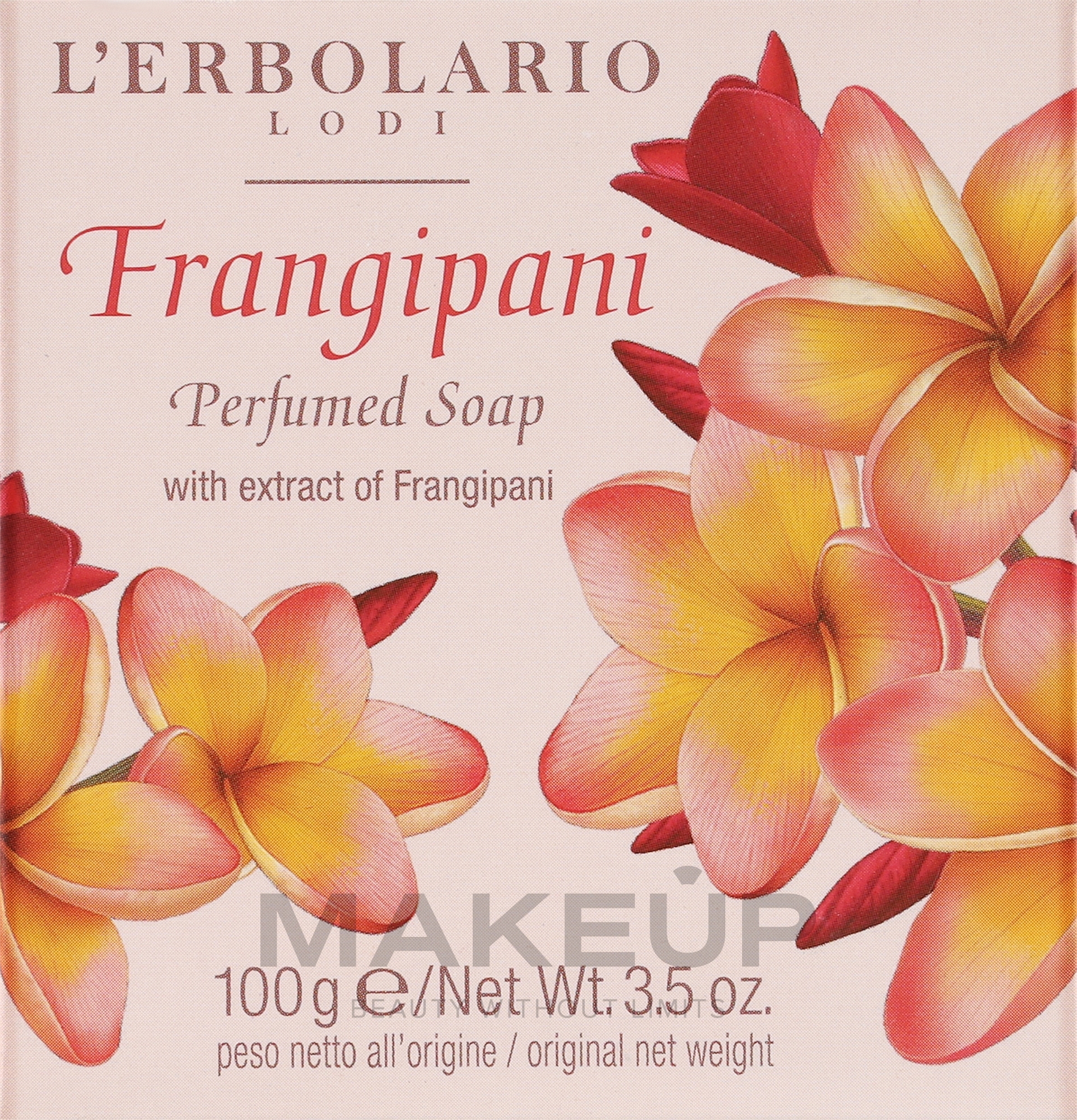 L’Erbolario Frangipani - Парфюмированное мыло — фото 100g
