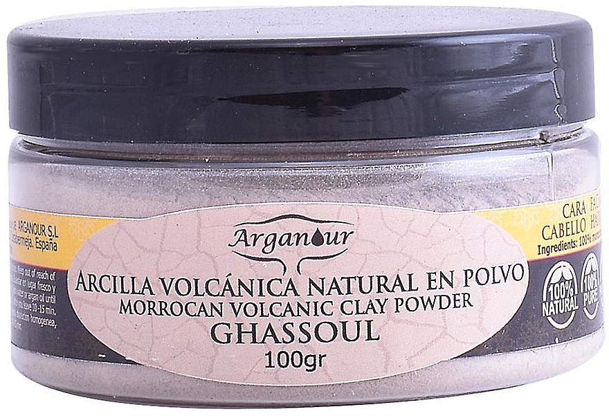 Глиняна маска для обличчя й волосся - Arganour Morrocan Volcanic Clay Powder — фото N1