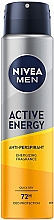 Духи, Парфюмерия, косметика Дезодорант-антиперспирант "Активная энергия" - NIVEA MEN Active Energy Antiperspirant