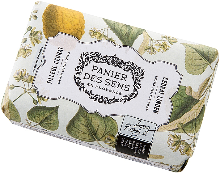 Екстра-ніжне мило олія ши "Липа"- Panier Des Sens Extra Gentle Natural Soap with Shea Butter Cedrat Linden — фото N1