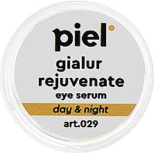 Антивікова зволожувальна сироватка з гіалуроновою кислотою, еластином, колагеном і ретинолом для шкіри навколо очей - Piel cosmetics Rejuvenate Piel Gialur (пробник) — фото N3