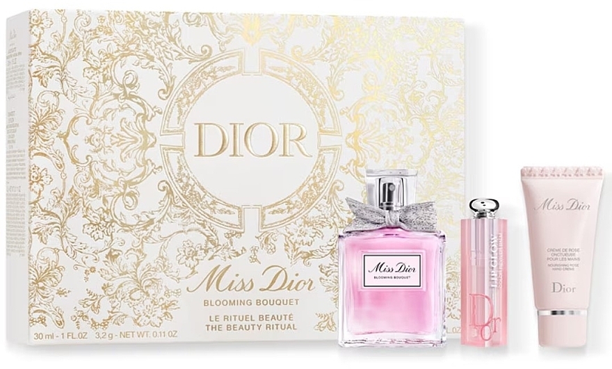 Dior Miss Dior Blooming Bouquet - Набір (edt/30ml + lip/balm/3,2g + h/cr/20ml) — фото N1