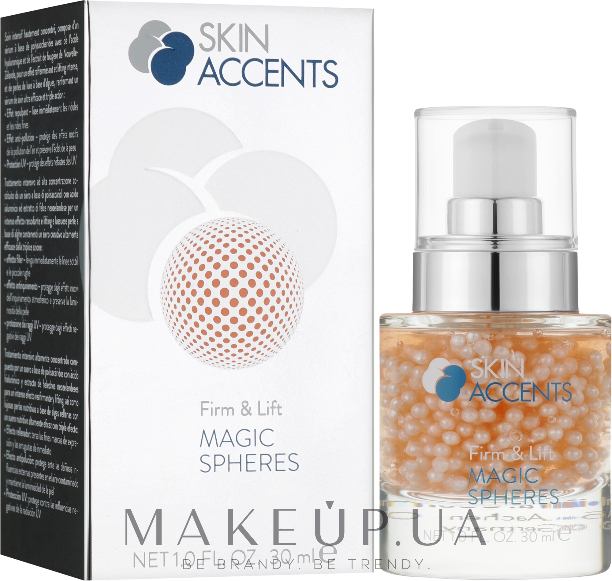 Сыворотка с жемчужинами "Укрепление и лифтинг" - Inspira:cosmetics Skin Accents Firm&Lift Magic Spheres — фото 30ml