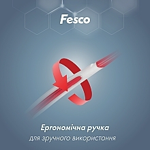Зубна щітка середньої жорсткості, червона - Fesco Complete Medium Tothbrush — фото N9