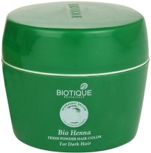 Парфумерія, косметика Фарба-порошок для темного волосся - Biotique Henna Fresh Powder For Hair Colour Dark Hair