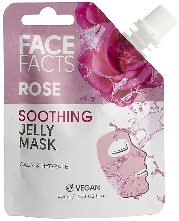 Гелева маска з трояндою - Face Facts Soothing Rose Jelly Mask — фото N1