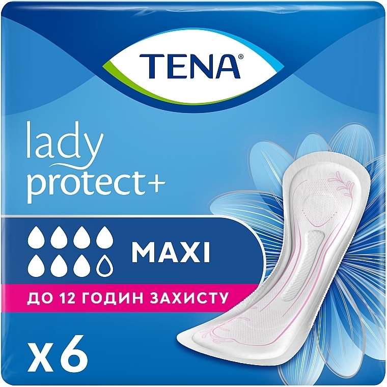 Урологические прокладки TENA Lady Maxi, 6 шт. - TENA — фото N1