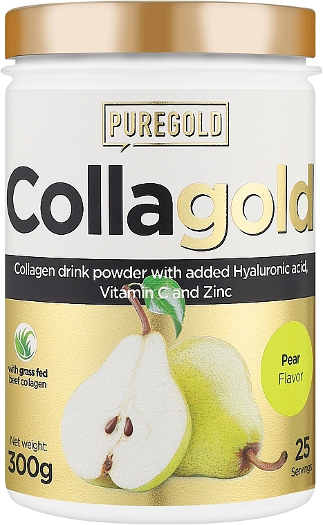 Коллаген с гиалуроновой кислотой, витамином С и цинком, груша - PureGold CollaGold Pear — фото N1