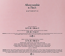 Abercrombie & Fitch Authentic - Набір (edp/100ml + edp/15ml + b/lot/200ml) — фото N2