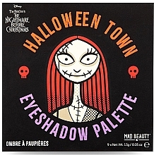 Палетка теней - Mad Beauty Disney Nightmare Before Christmas Sally Halloween Town Eyeshadow Palette — фото N1