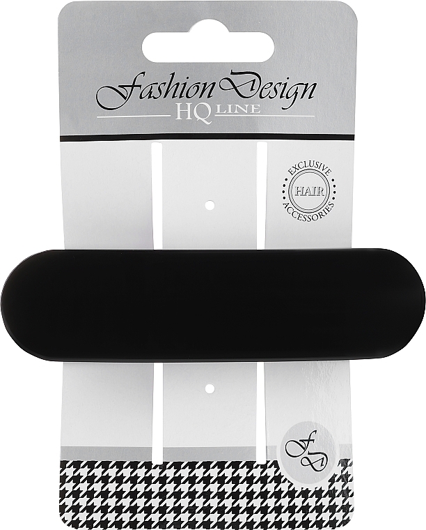 Заколка-автомат для волосся "Fashion Design", 28403, чорна - Top Choice Fashion Design HQ Line — фото N1