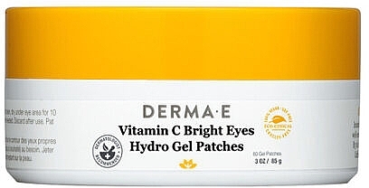 Гідрогелеві патчі з вітаміном С - Vitamin C Bright Eye Gel Pads by Derma E Natural Skincare
