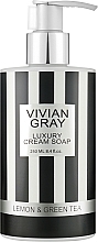 Духи, Парфюмерия, косметика Крем-мыло для рук - Vivian Gray Lemon & Green Tea Luxury Cream Soap