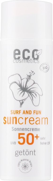 Экстра водостойкий солнцезащитный крем - Eco Cosmetics Surf & Fun Extra Waterproof Sunscreen SPF 50+ — фото N1