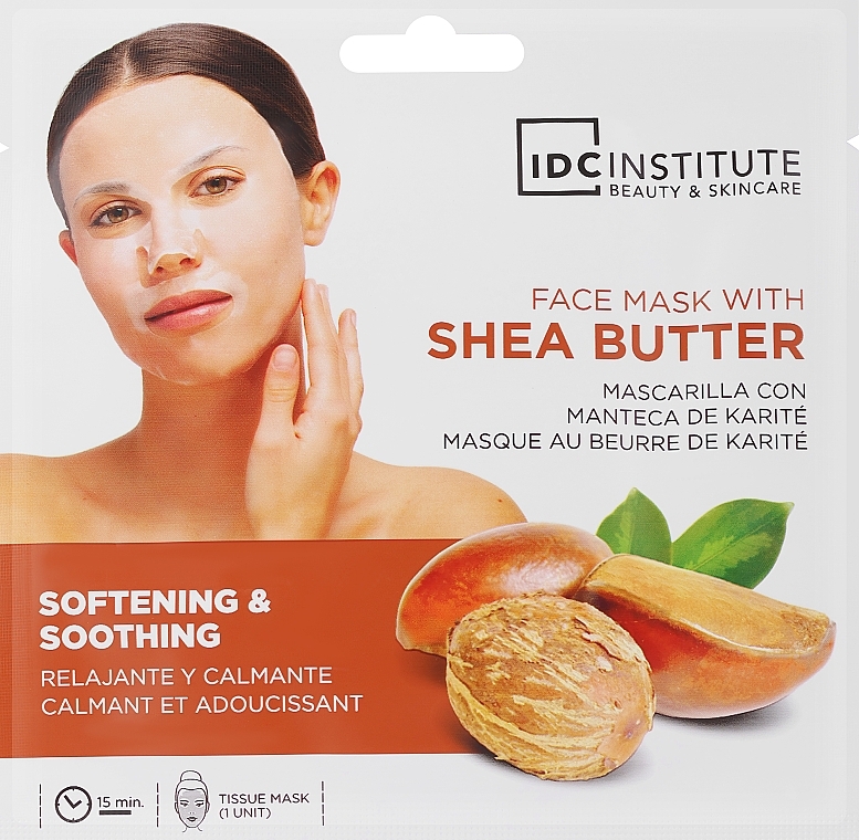 Маска для лица с маслом ши - IDC Institute Face Mask  — фото N1