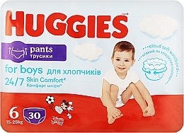Трусики-подгузники Pants 6 (15-25 кг), 30 шт - Huggies — фото N1