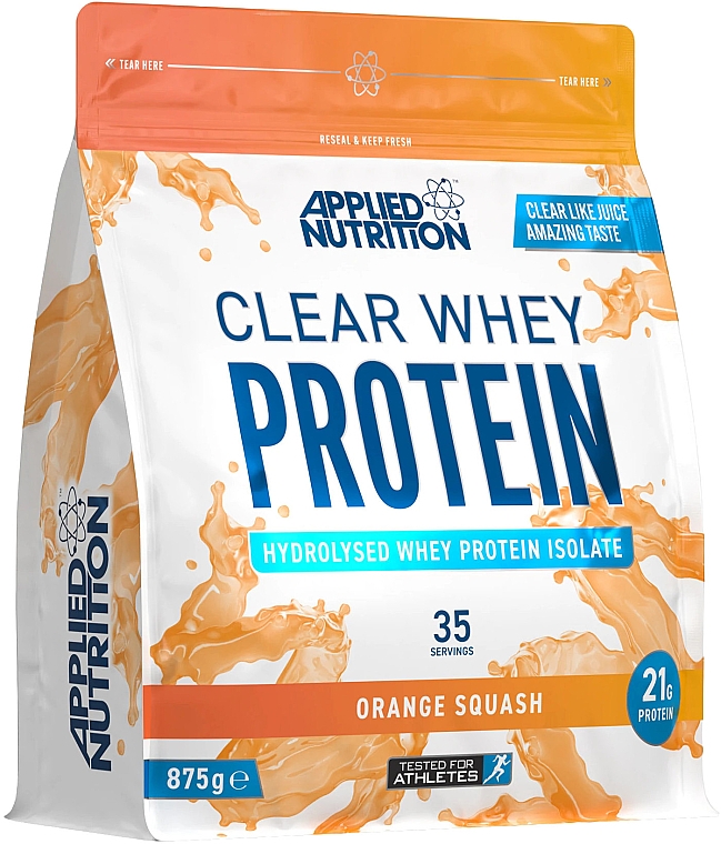 Харчова добавка "Чистий сироватковий протеїн зі смаком гарбуза" - Applied Nutrition Clear Whey Protein Orange Squash — фото N1