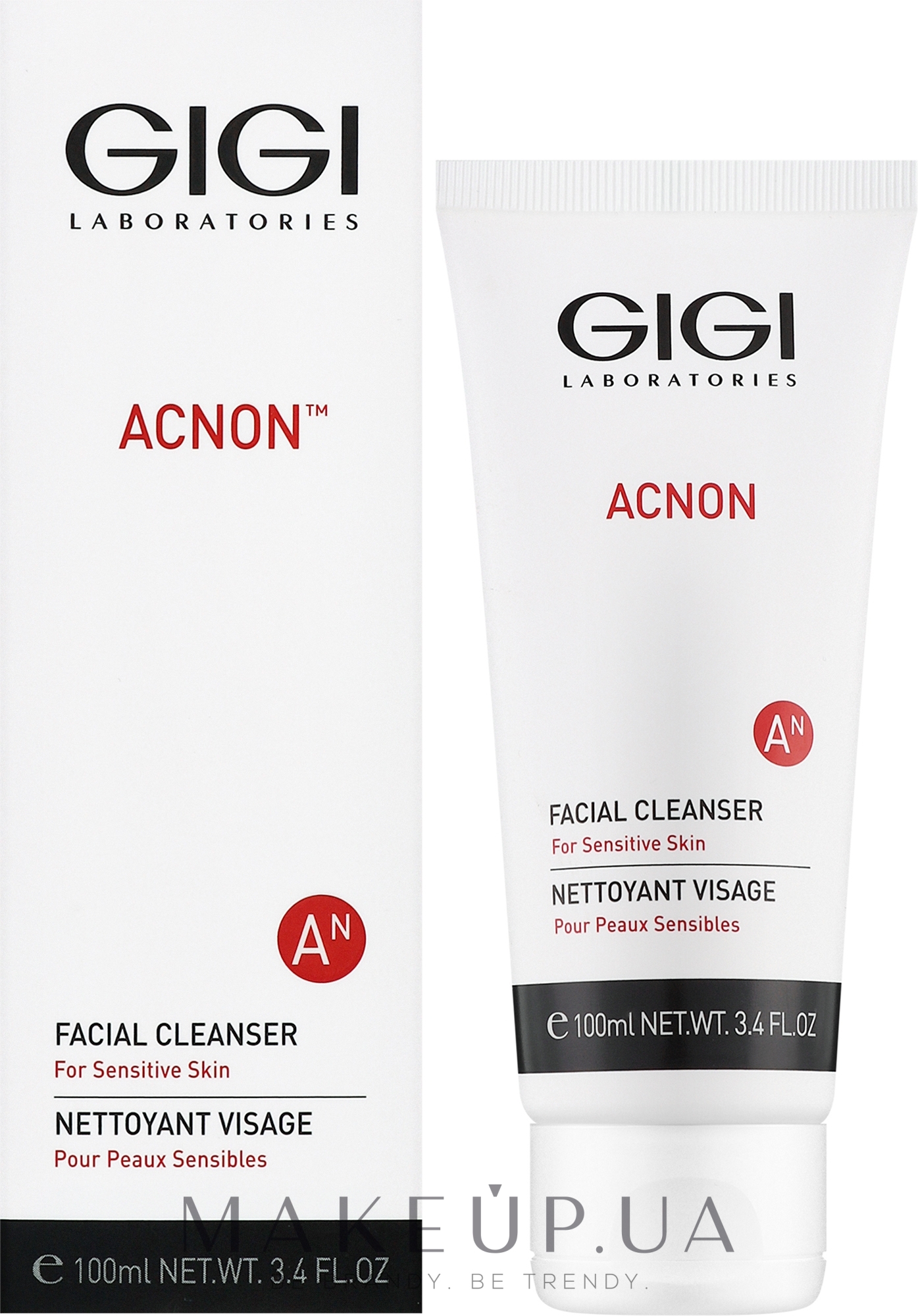 Очищающий гель для чувствительной кожи лица - Gigi Acnon Facial Cleanser  — фото 100ml