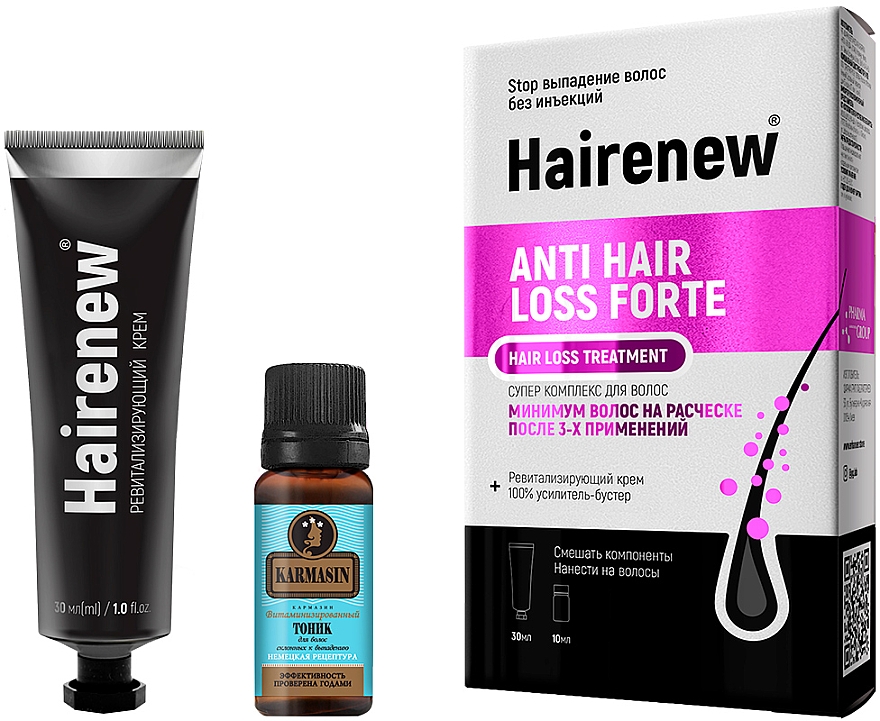 Инновационный комплекс для волос "Против выпадения волос форте" - Hairenew Anti Hair Loss Forte Treatment — фото N2