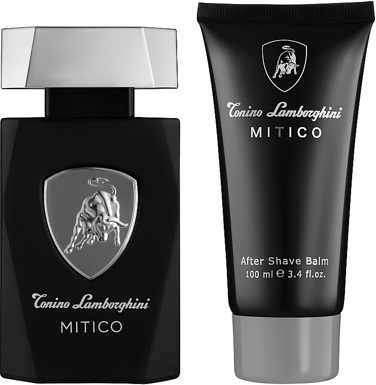 Tonino Lamborghini Mitico - Набір (edt/75ml + ash/balm/100ml) — фото N3