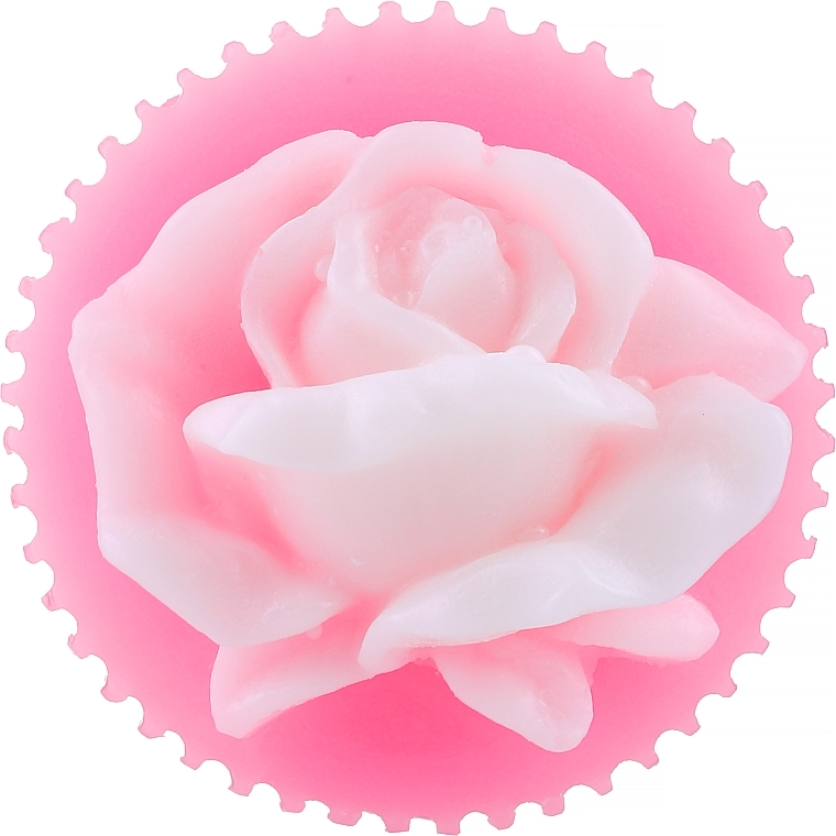 Глицериновое мыло "Цветок розы", красное - Bulgarian Rose Glycerin Fragrant Soap Rose Valley — фото N1
