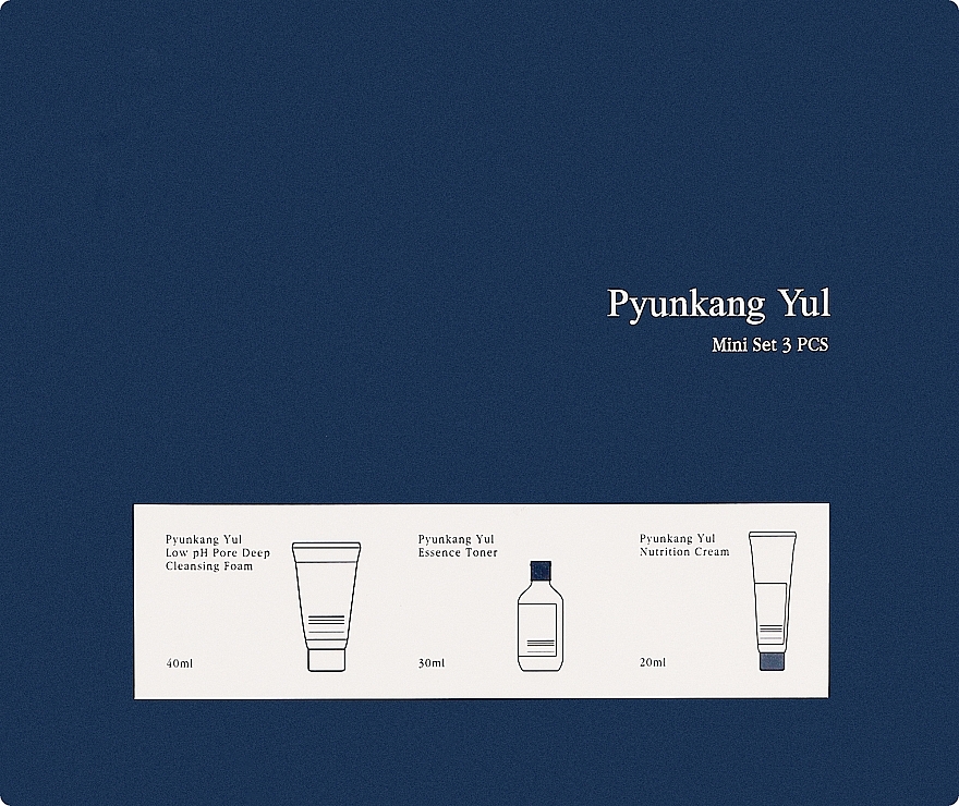 Набор - Pyunkang Yul Miniature 3 Type Set 3 Piece Set (foam/40ml + toner/30ml + cr/20ml) — фото N1