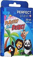 Парфумерія, косметика Дитячі пластирі, 20х70 мм - Perfect Plast Kids Zoo