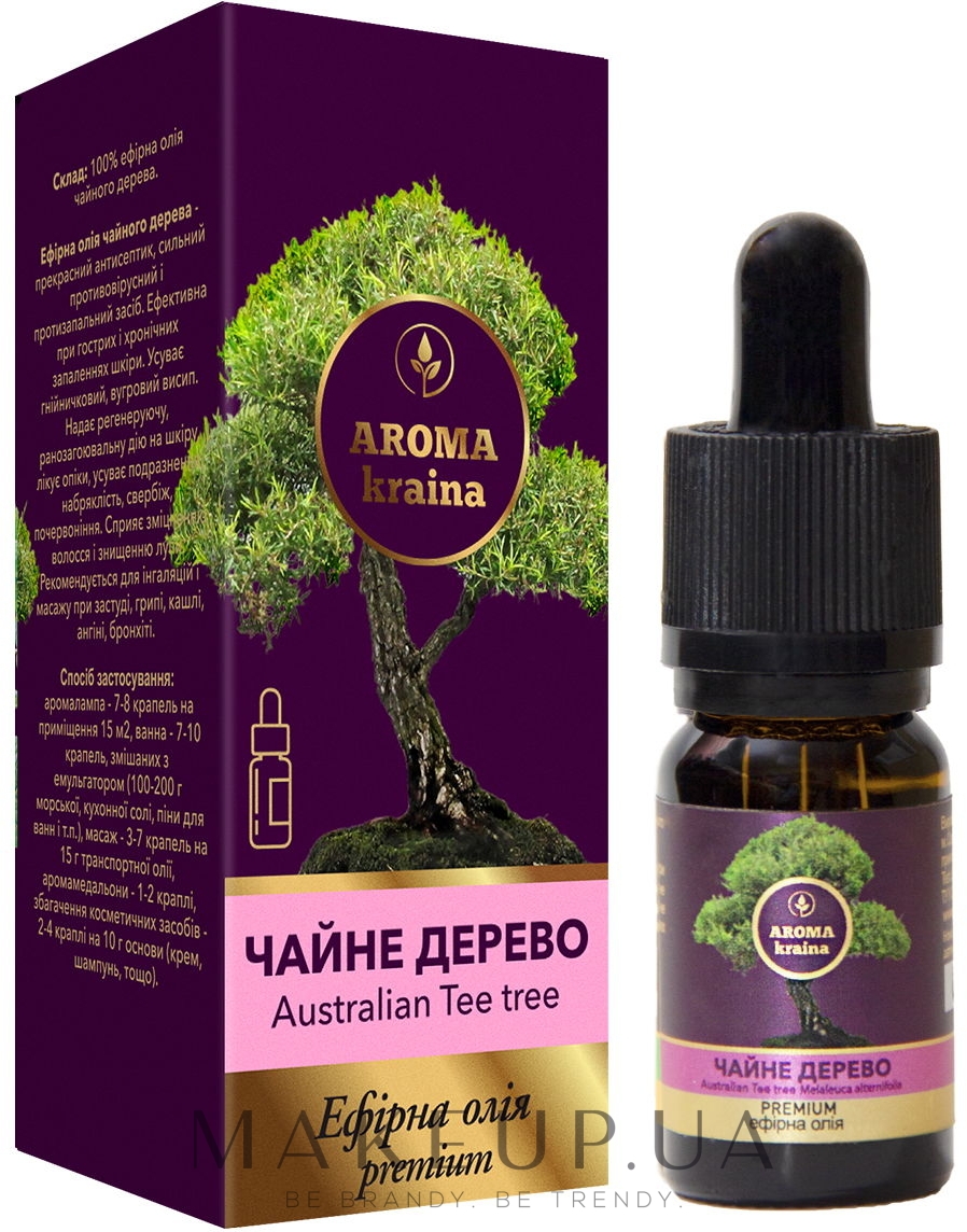 Ефірна олія "Чайне дерево" - Aroma Kraina Premium — фото 10ml