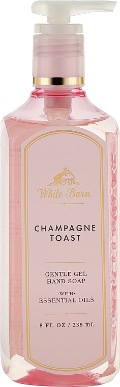 Гель-мыло для рук - Bath and Body Works White Barn Champagne Toast Gentle Gel Hand Soap — фото N1