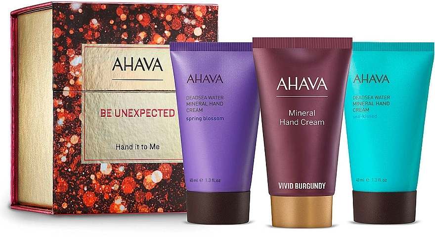 УЦЕНКА Набор - Ahava Be Unexpected Hand It To Me 2023 (h/cr/40mlx3 + f/ser/sample/0.5ml) * — фото N1