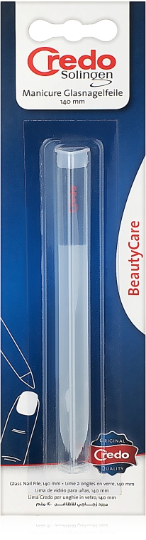 Пилочка для ногтей стеклянная 140 мм, 21010 - Credo Solingen — фото N1