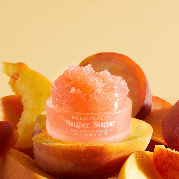 Скраб для губ "Персик" - NCLA Beauty Sugar, Sugar Peach Lip Scrub — фото N6