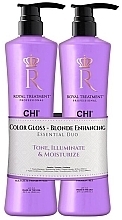 Набор - CHI Royal Treatment Color Gloss Blonde Enhancing Essentials Duo (shm/946ml + cond/946ml) — фото N1