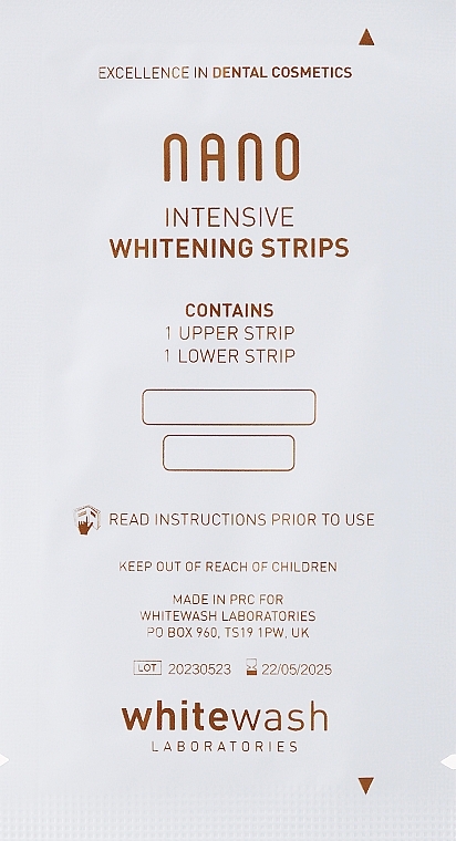 Отбеливающие зубные полоски - WhiteWash Nano Intensive Whitening Strips — фото N2