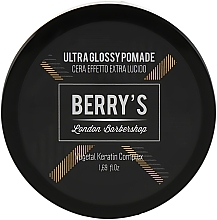 Моделирующая помада для волос с ультраблеском - Brelil Berry's Ultra Glossy Pomade — фото N1