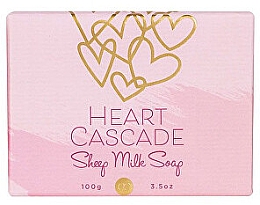 Парфумерія, косметика Мило з овечого молока, світло-рожеве - Accentra Heart Cascade Sheep Milk Soap