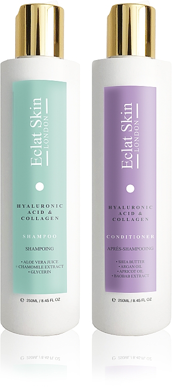 Набор - Eclat Skin London Collagen Haircare Duo Set (sch/250ml + h/cond/250ml)