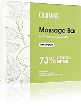 Батер для тіла - Courage Massage Bar Lemongrass — фото N3