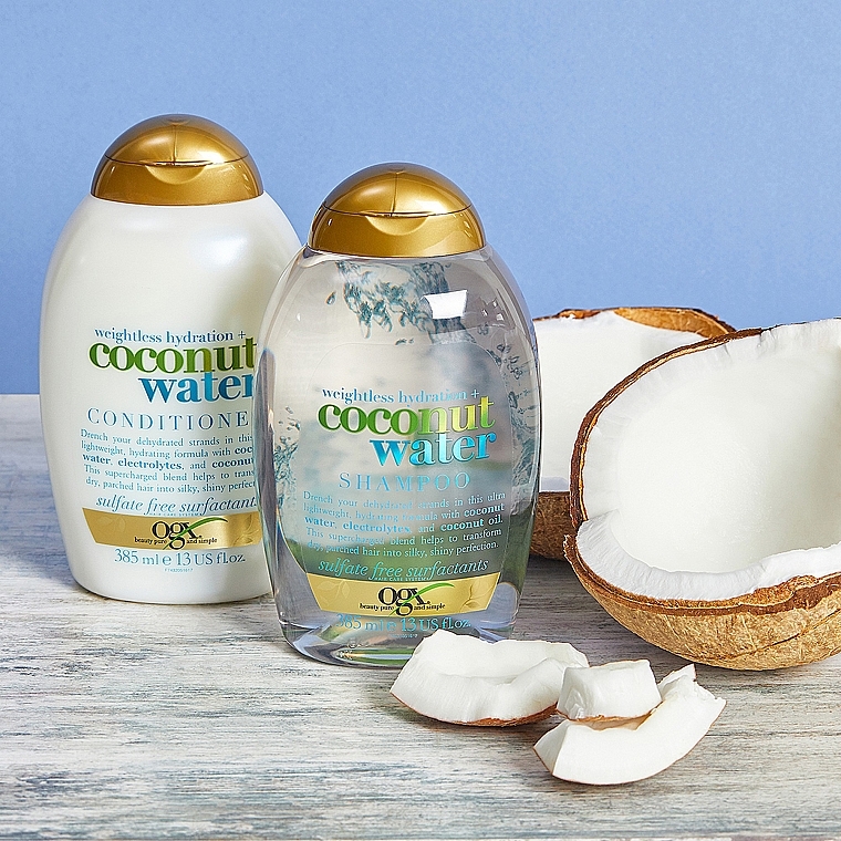 Шампунь с кокосовой водой "Невесомое увлажнение" - OGX Coconut Water Weightless Hydration Shampoo — фото N7
