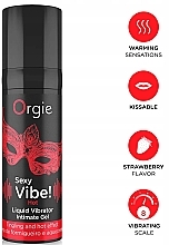 Збудливий гель із зігрівальним ефектом - Orgie Sexy Vibe! Hot Liquid Vibrator Intimate Gel — фото N3