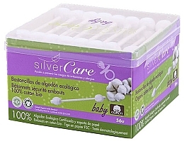 Ватные палочки для детей, 56шт - Silver Care Coton — фото N1